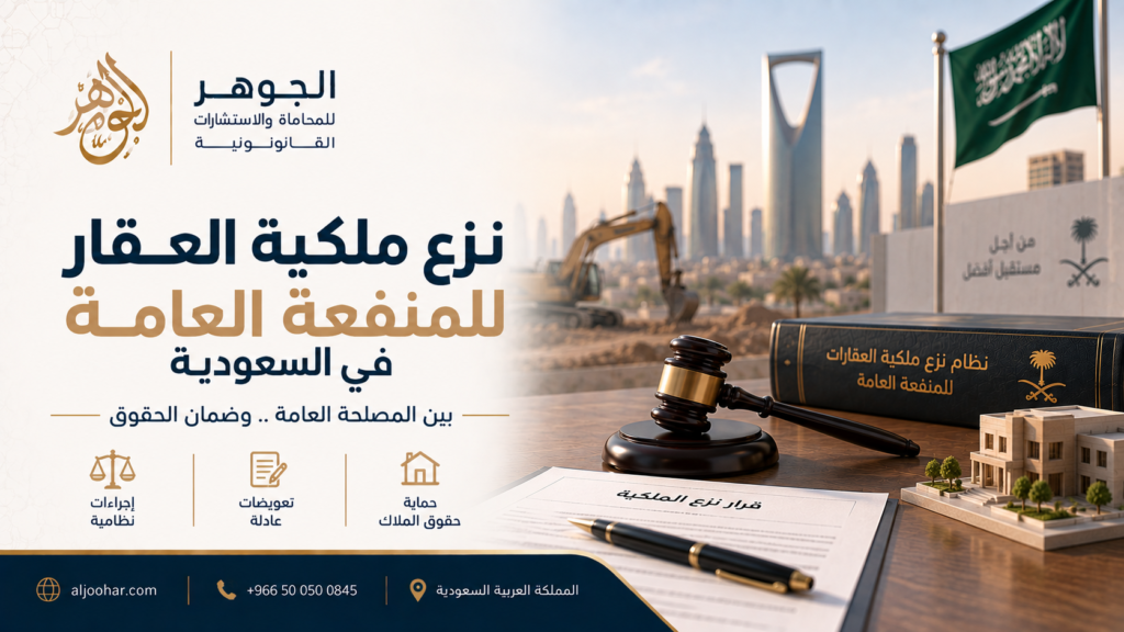 نزع ملكية العقار للمنفعة العامة في السعودية
